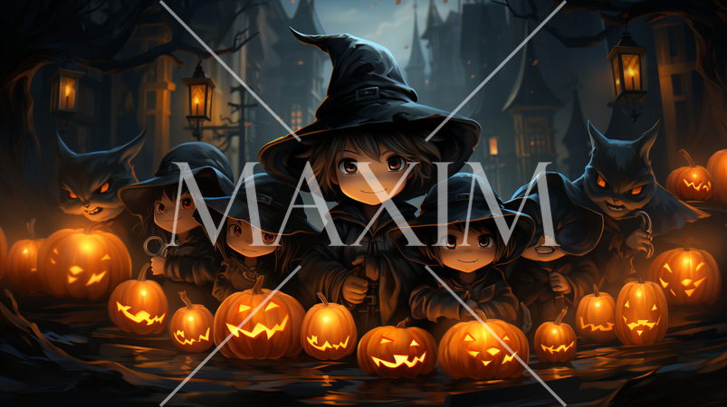 本格的なハロウィン仮装をしている子供