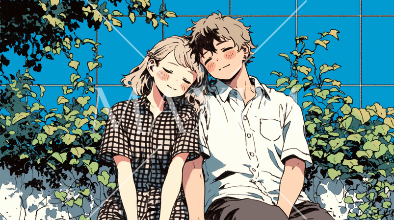 青春まっただ中の初々しいカップル、新婚夫婦