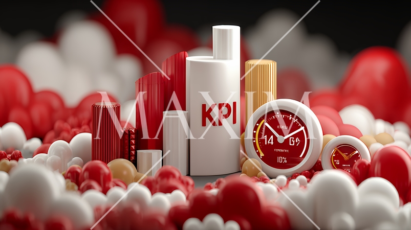 KPI：最終的な目標（KGI）を達成するための「重要業績評価指標」のイメージ