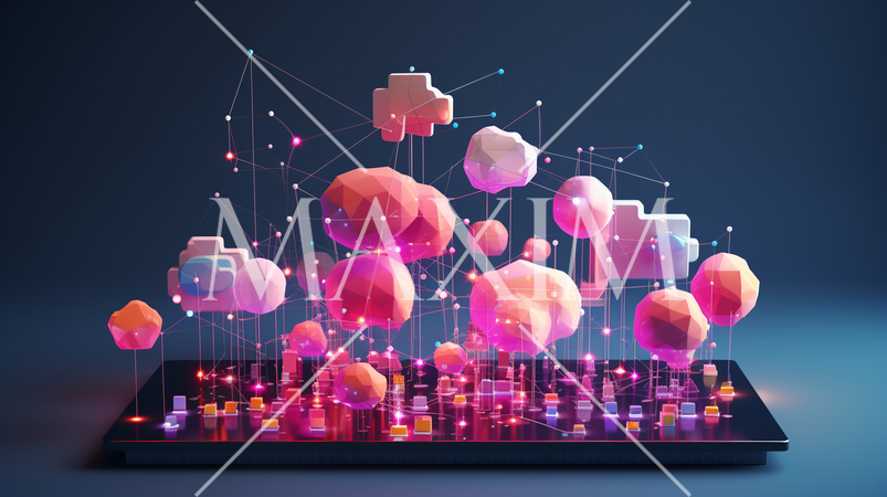 クラウドコンピューティング：クラウド上でデータ共有、複数のデバイスからアクセス。