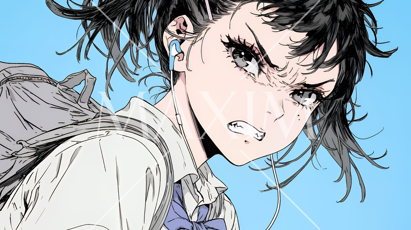 「バカ言ってんじゃないよ」と激怒している女子高生