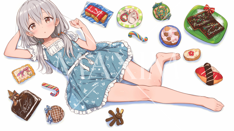 怠惰：夏休みをだらだら過ごしている少女