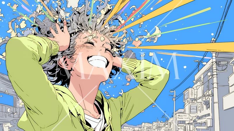 ボジティブで素晴らしいアイデアが浮かんだ瞬間