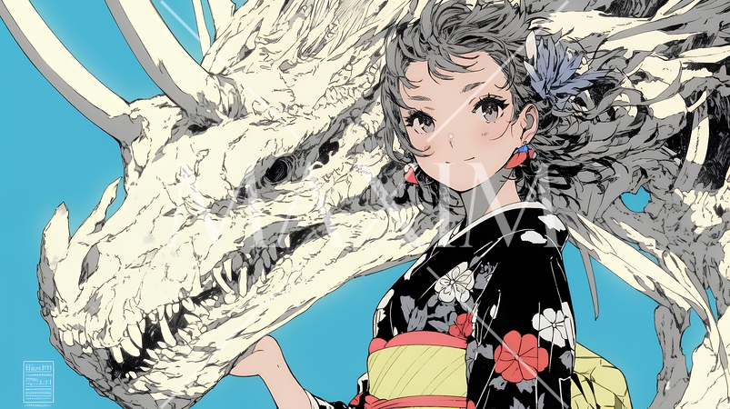 人と怪異が共存する世界｜対立と調和・多様性を象徴するファンタジーコンセプトイメージ