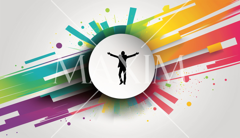 仕事の成功の抽象的イメージ：成功体験、昇進、業績向上