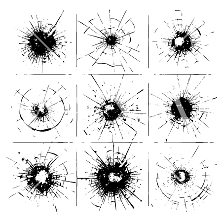 様々な銃痕パターンコレクション