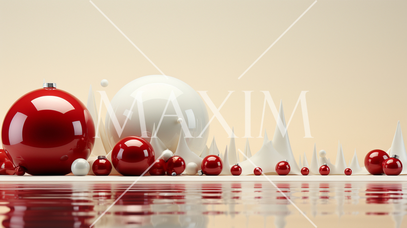 メリークリスマス：ミニマルアート（Minimalism）的表現の背景画像