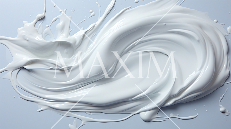 白い油絵の具を白い紙に盛り付けた背景画像：精緻CG