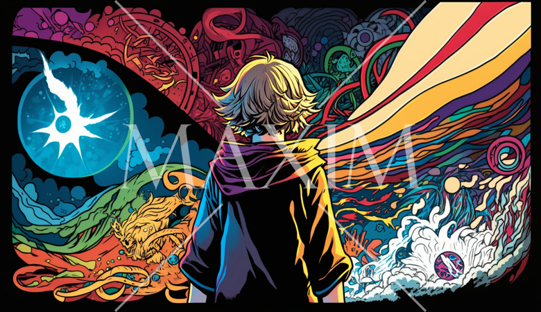 自我の目覚め：成長や変化の象徴として、花や木の成長、蝶の羽化などのシンボルで表現