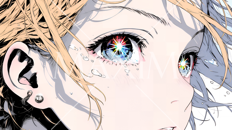 輝く瞳で見つめる好奇心旺盛な若い女性