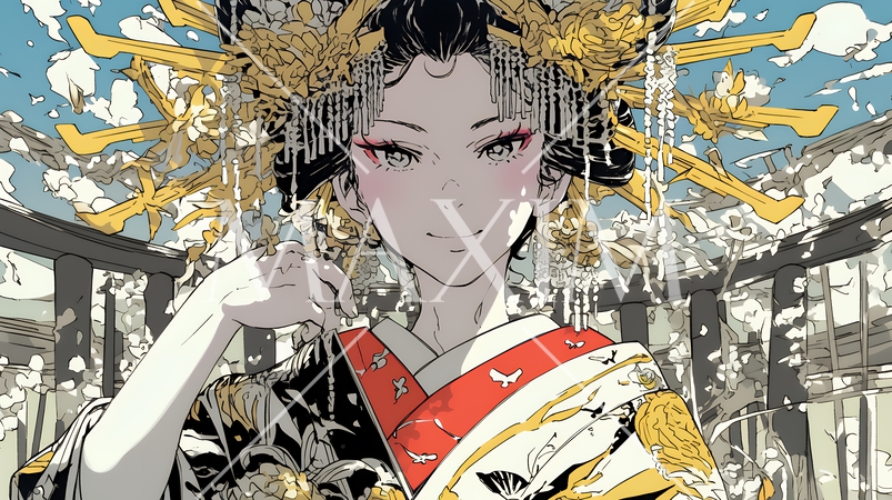 花魁（おいらん）現代風