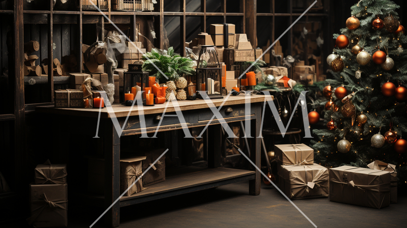 クリスマスセールのイメージに使える実写風イラスト