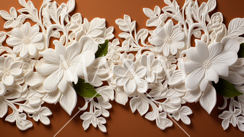 白いレース織り布の背景画像