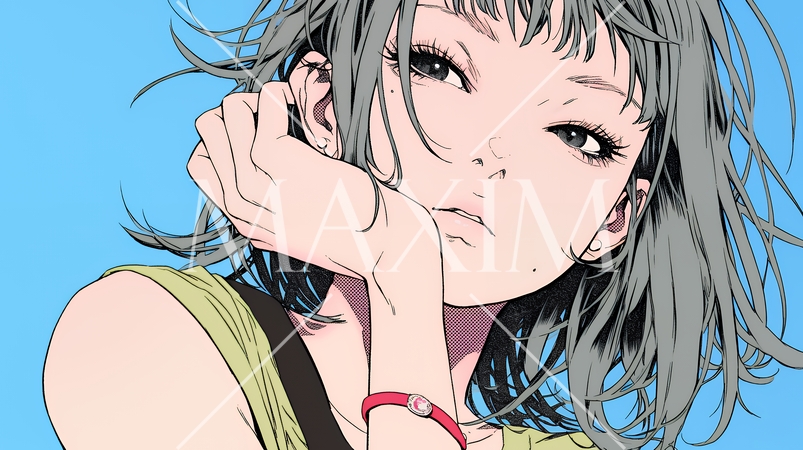 悪巧みをしている女性