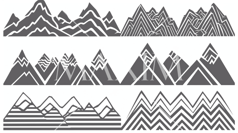 山脈のミニマムな表現