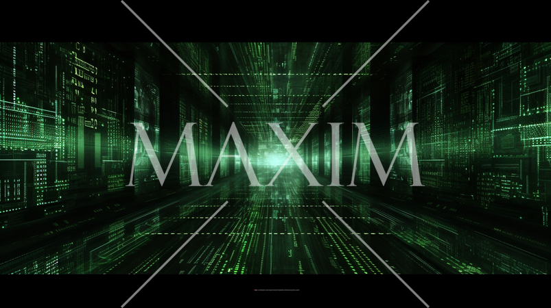 電脳世界に飛び込むイメージの背景画像：精緻CG画像