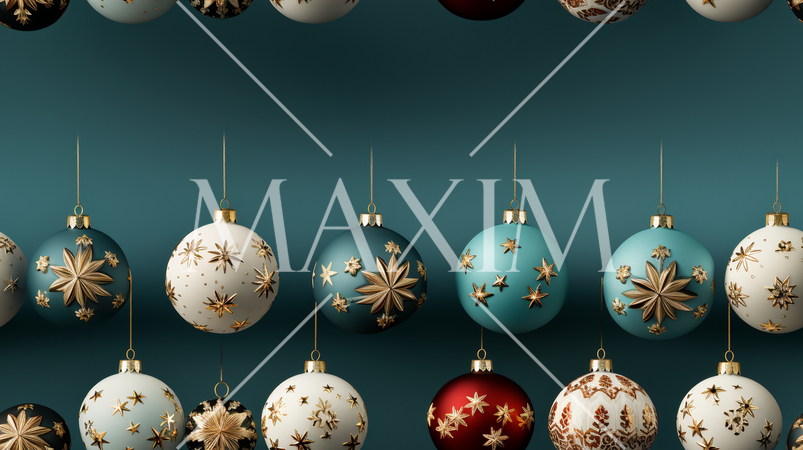 クリスマスオーナメントの連続パターン