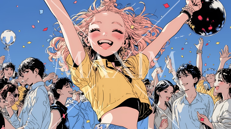 クラブで踊っている若者たち