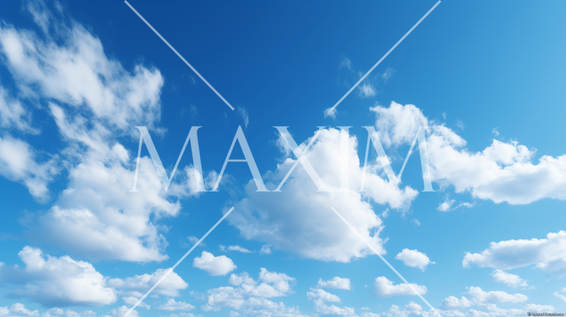 雲のある空の背景イメージ精緻CG画