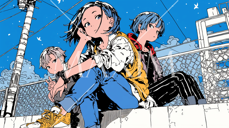 トー横女子：地べたに座り込んでたむろしている若い女の子たち