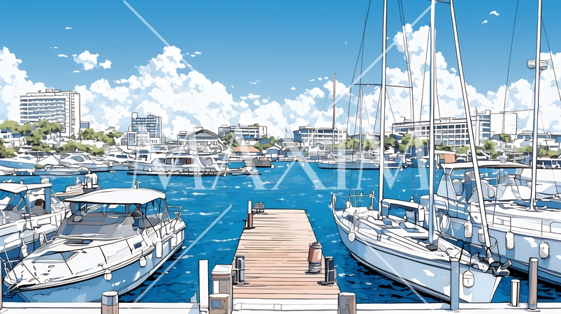 沖縄のヨットハーバー