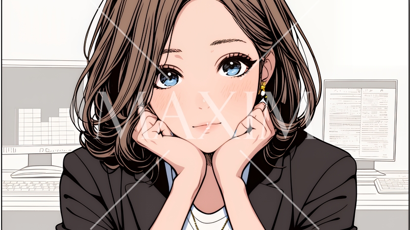 迷いに囚われ、決断できないビジネスウーマン