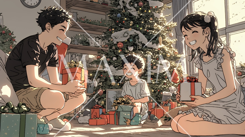 仲良し親子の楽しいクリスマス