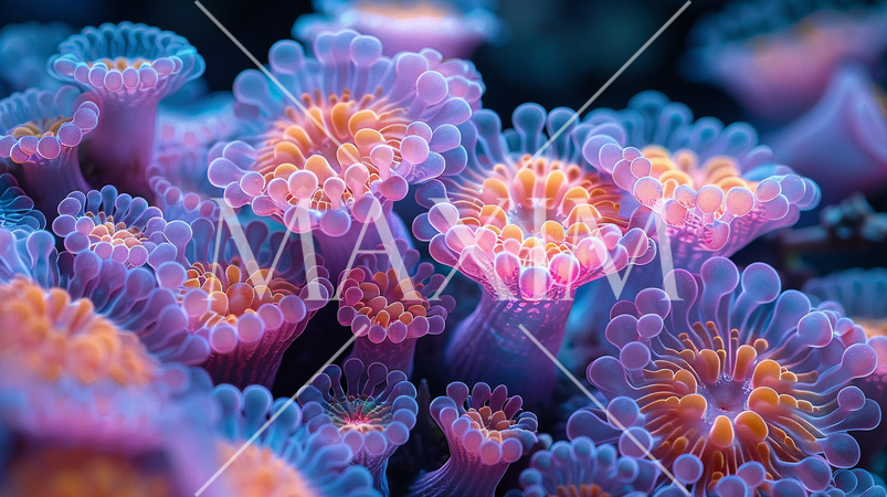 火星とかにいそうな架空の微生物の顕微鏡画像