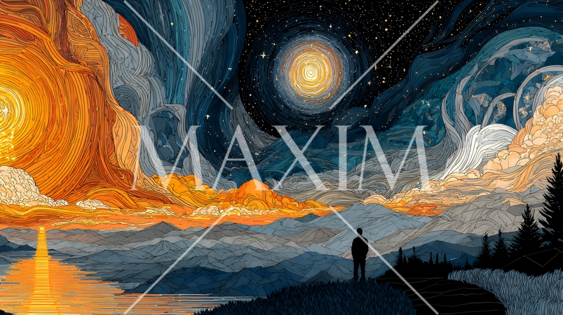 天文学のポスター用図版：宇宙論