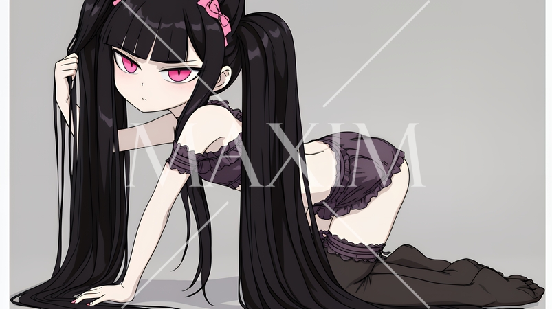 ビキニ少女の悩殺ポーズ