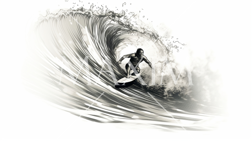 サーフィンのチューブライディング