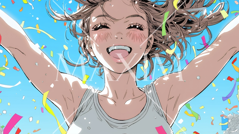 嬉しくて目を開けることができません