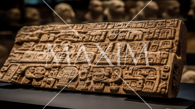 古代遺跡から出土した古文書粘土板（フェイク）