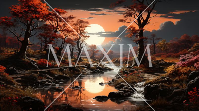 ファンタジーの世界を思わせる秋の風景、まるでゲームの舞台のようなファンタジックな雰囲気