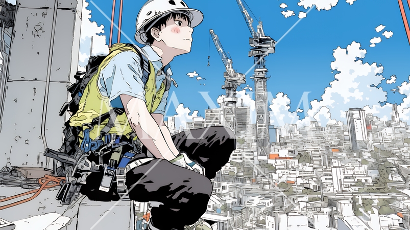 建築現場の作業員