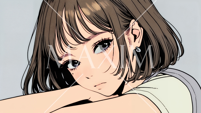 戸惑いの表情の若い女性：困惑した微妙な感情を浮かべた女性