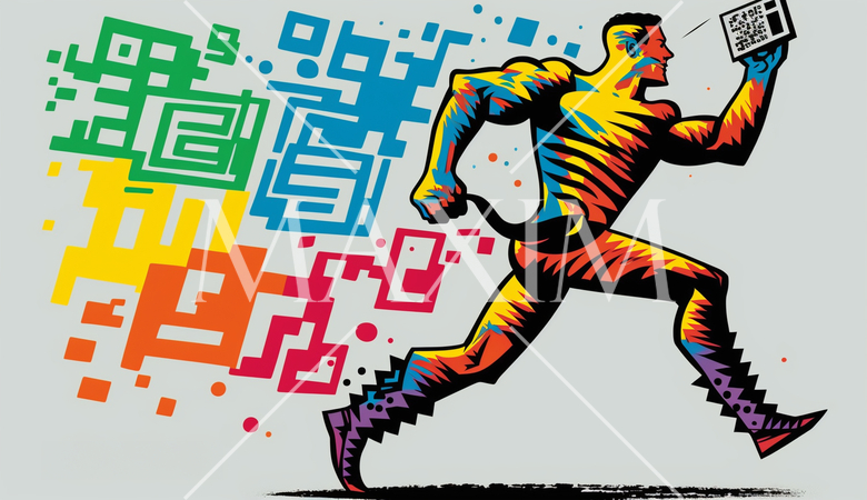 人間版QRコード（QRコードみたいに平板な人）：AI・デジタル思考人間