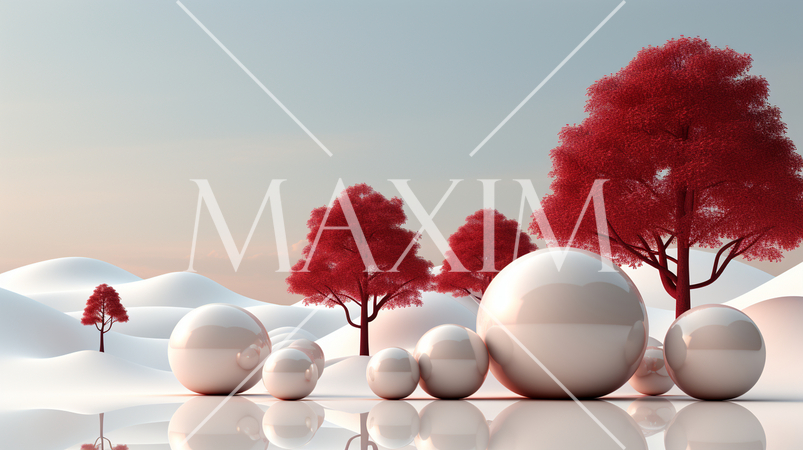 メリークリスマス：ミニマルアート（Minimalism）的表現の背景画像