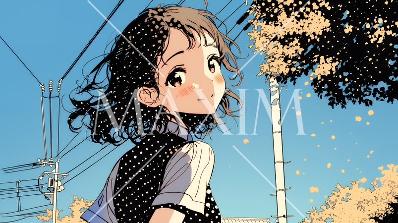 未来に向かって歩き出す女子高生