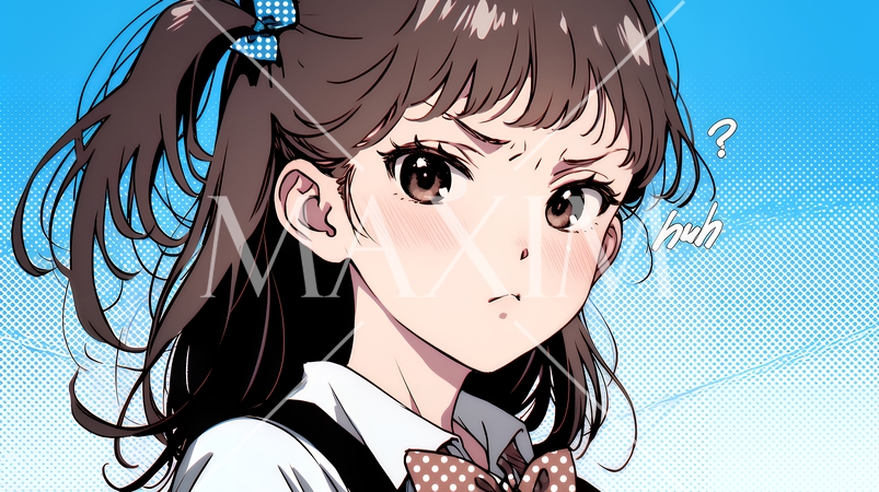 「はぁ？」と呆れた表情をしている女子高生