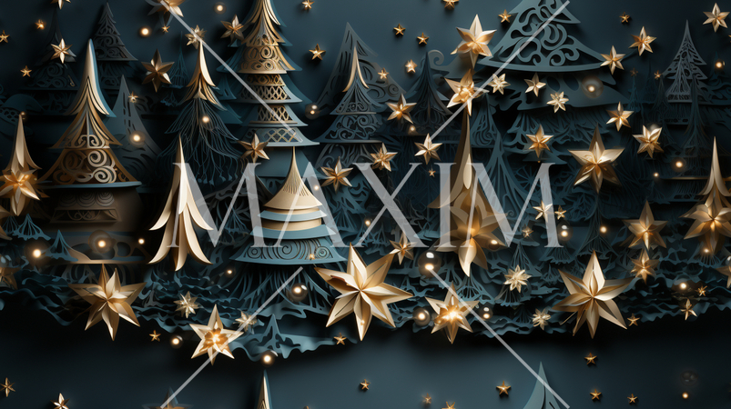 クリスマスツリーの連続パターン