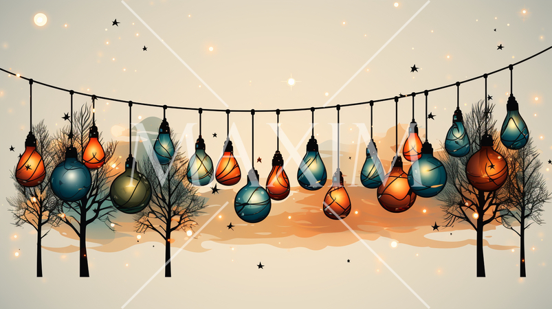 クリスマスを彩るデコレーションライト