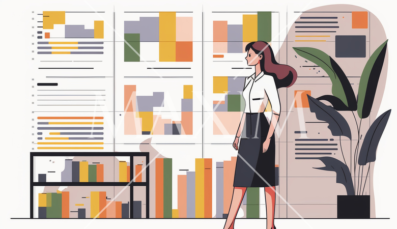 たくさんの仕事の予定を抱える女性