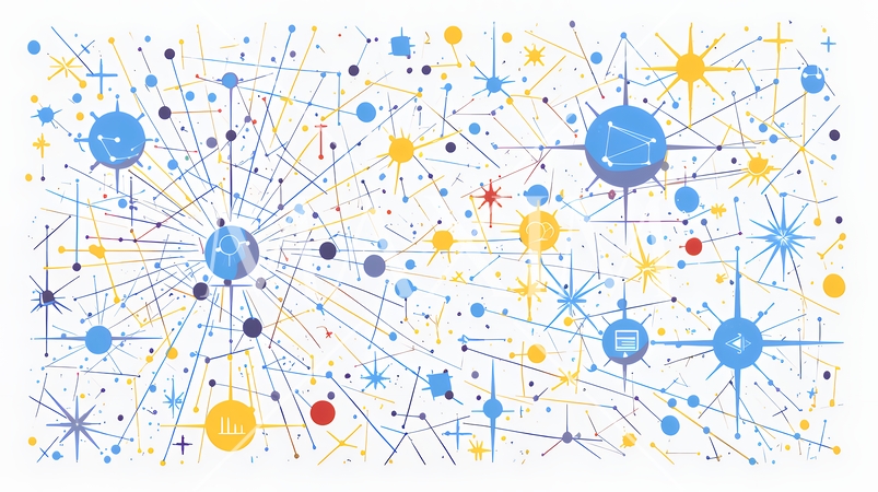 DX・AI・クラウドで進むデジタルトランスフォーメーション｜データネットワークのビジネスコンセプト