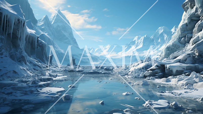 地球温暖化の影響で溶ける極の氷