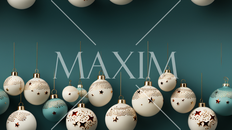 クリスマスオーナメントの連続パターン