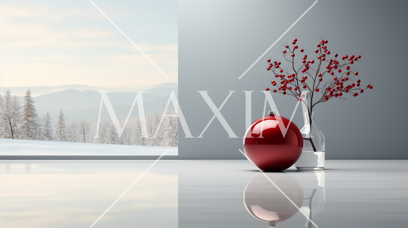 メリークリスマス：ミニマルアート（Minimalism）的表現の背景画像