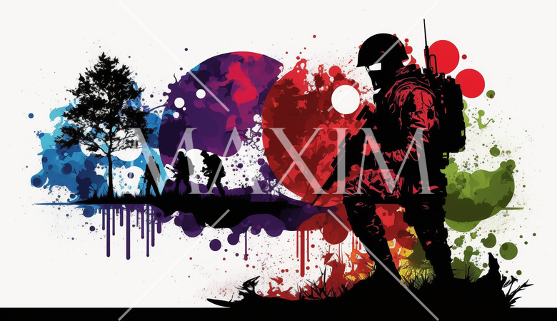 前線に赴く兵士のイメージ