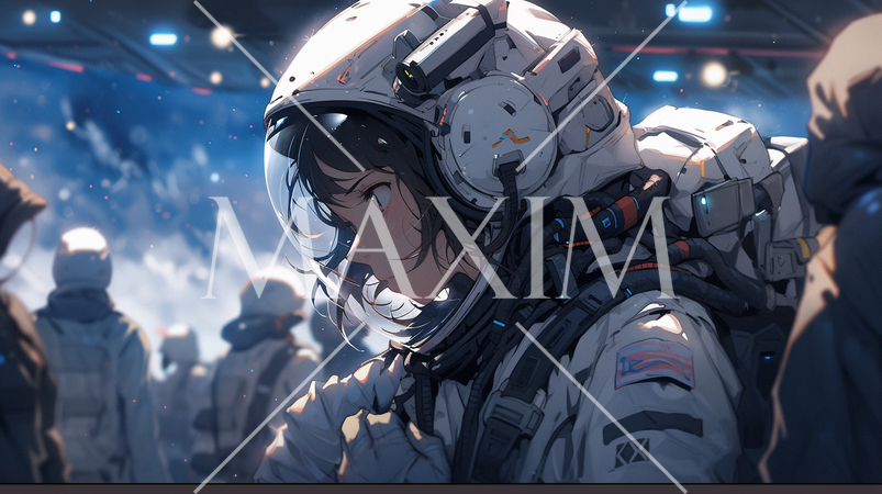 船外活動中の宇宙飛行士