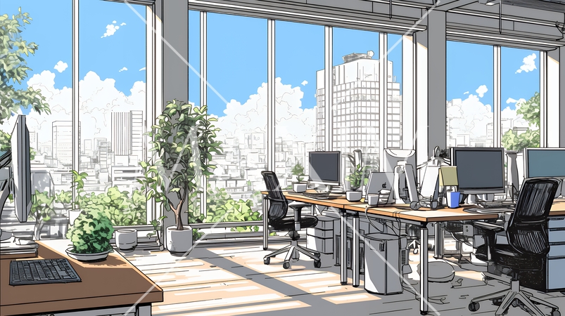 近代的なオフィス空間